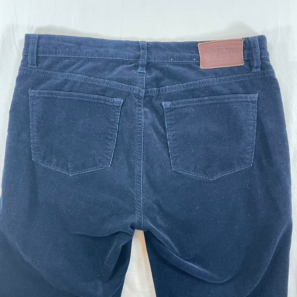 Vintage Ralph Lauren LRL Corduroy Navy Blue Straight Leg Pants Women’s 10 - Picture 2 of 7